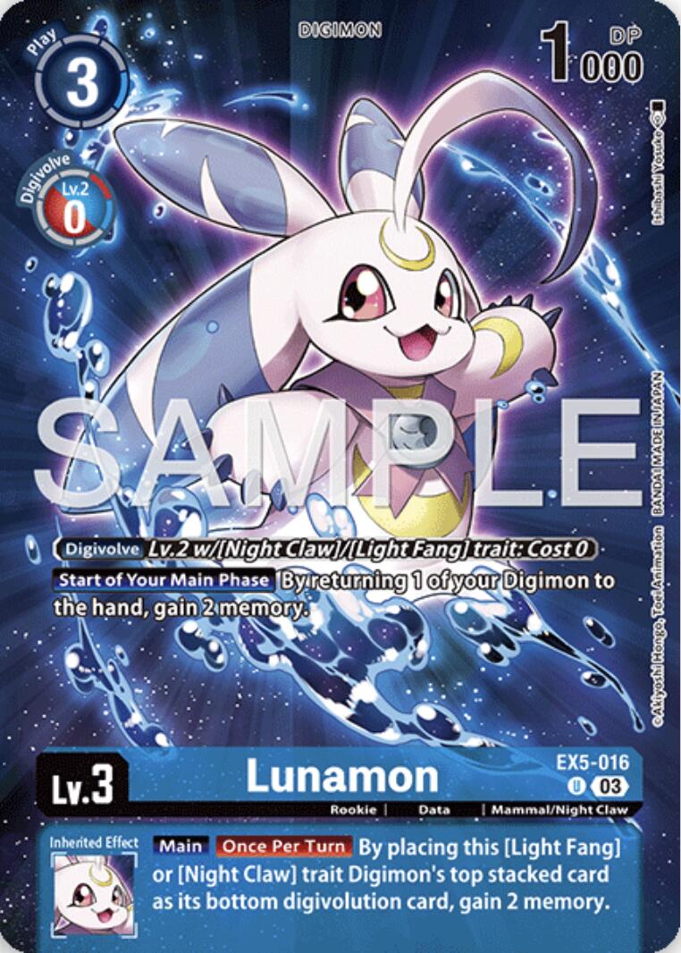Lunamon [EX5-016] (Digimon Story: Time Stranger Édition Collector) [Colisée animal]