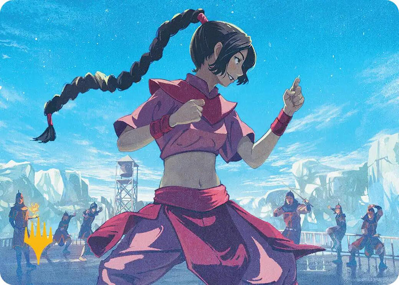 Ty Lee, bloqueadora de chi Art Card (símbolo de Planeswalker estampado en oro) [Avatar: The Last Airbender Art Series]