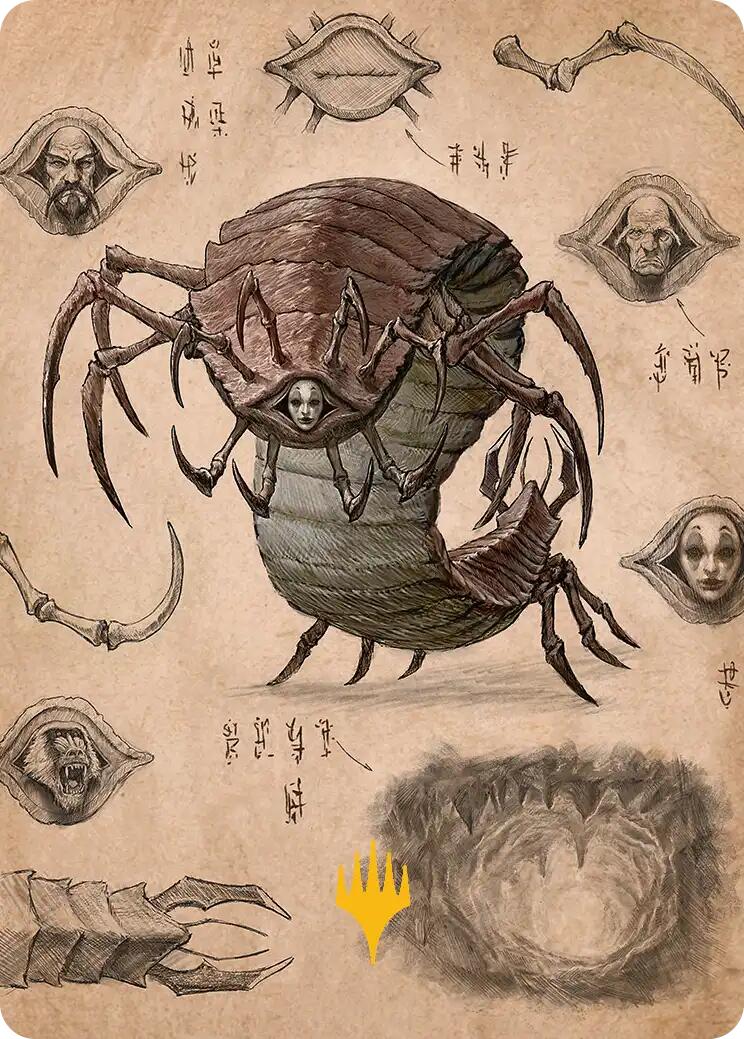 Koh, le voleur de visages, carte d'art 2 (symbole d'arpenteur doré) [Série d'illustrations Avatar : Le dernier maître de l'air]