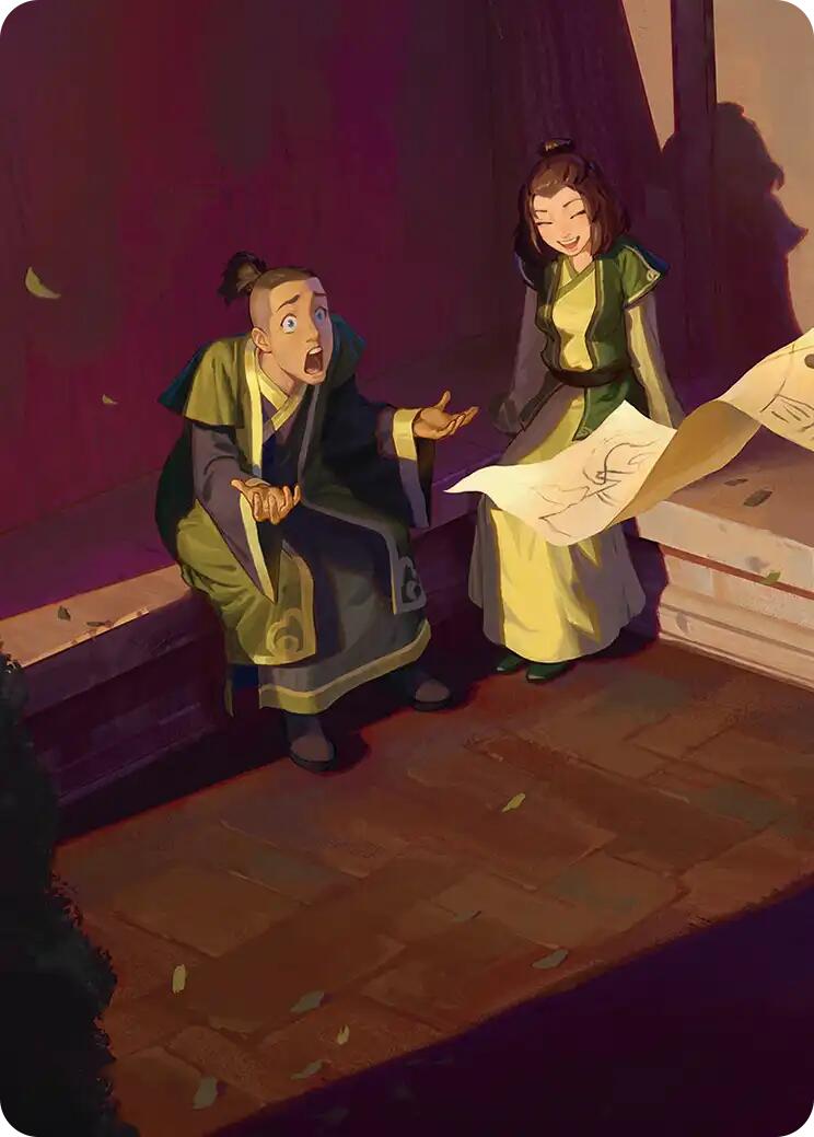 Carte artistique de Sokka et Suki [Série artistique Avatar : Le dernier maître de l'air]