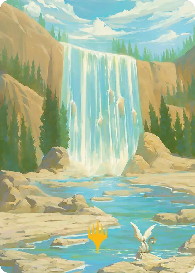 Tarjeta artística de la isla (firma estampada en oro) [Serie de arte de Avatar: The Last Airbender]