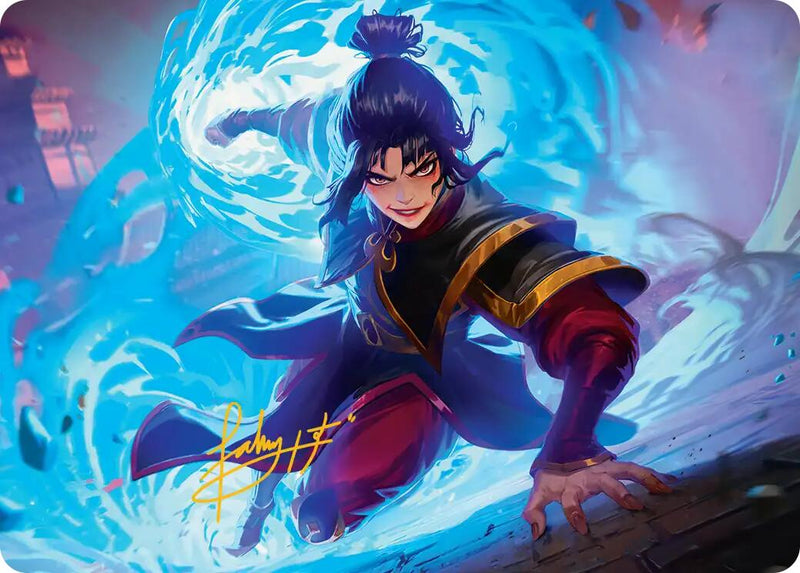 Carta de Arte Señora del Fuego Azula (Firma Estampada en Oro) [Serie de Arte Avatar: El Último Maestro Aire]