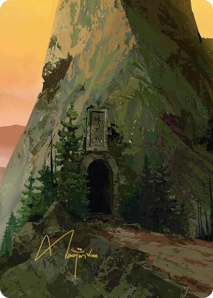 Carte d'art Montagne (Signature estampée or) [Série d'art Avatar : Le Dernier Maître de l'Air]