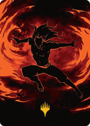 Ozai, the carta de arte del Rey Fénix (símbolo de Planeswalker estampado en oro) [Serie de arte Avatar: The Last Airbender]