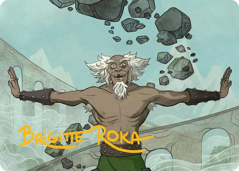 Bumi, Tarjeta artística sin censura (firma estampada en oro) [Avatar: The Last Airbender Art Series]