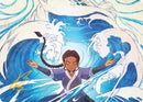 Katara, l'Espoir de la Tribu de l'Eau Carte d'art (Signature estampillée or) [Série d'art Avatar : Le Dernier Maître de l'Air]