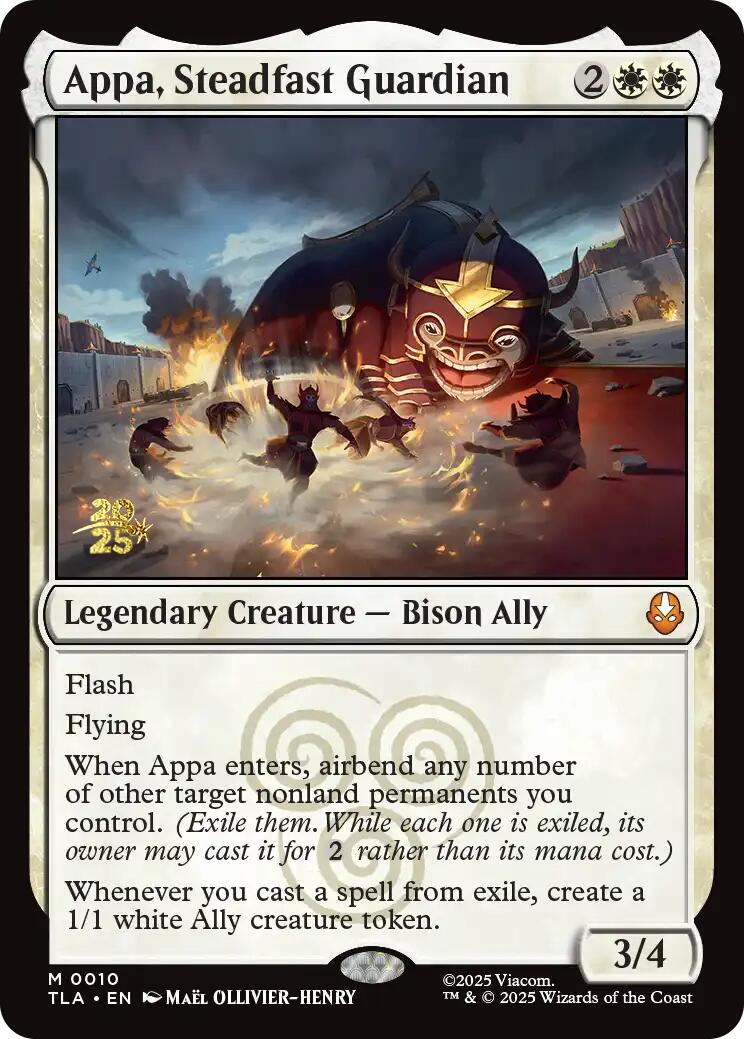 Appa, Gardien inébranlable [Cartes d'avant-première Avatar : le dernier maître de l'air]