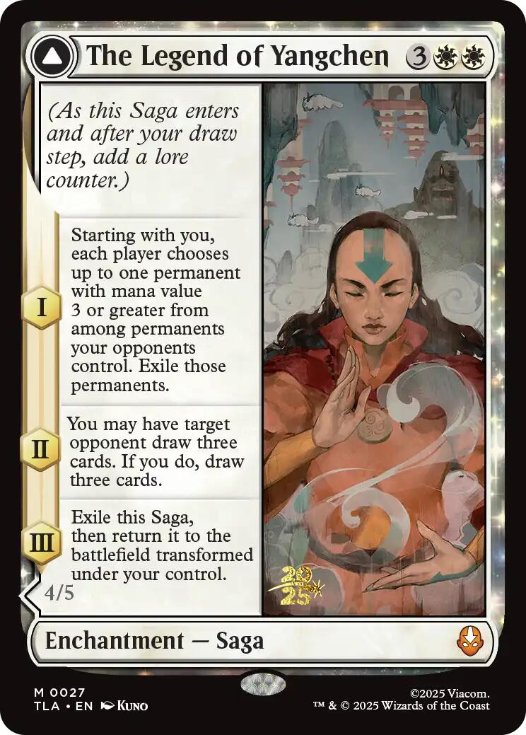 La Légende de Yangchen [Cartes de pré-lancement Avatar : Le dernier maître de l'air]