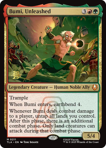 Bumi desatado [Cartas de prelanzamiento de Avatar: la leyenda de Aang]