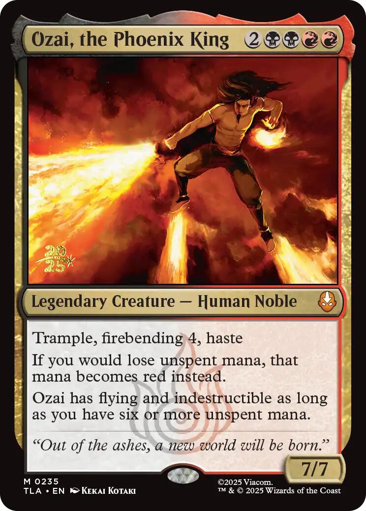 Ozai, le Seigneur du Feu [Cartes de pré-version de Avatar: The Last Airbender]