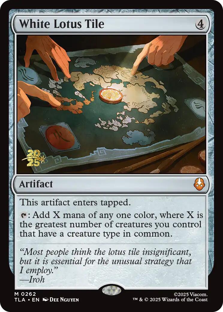Tuile Lotus Blanc [Cartes en avant-première Avatar : Le dernier maître de l'air]