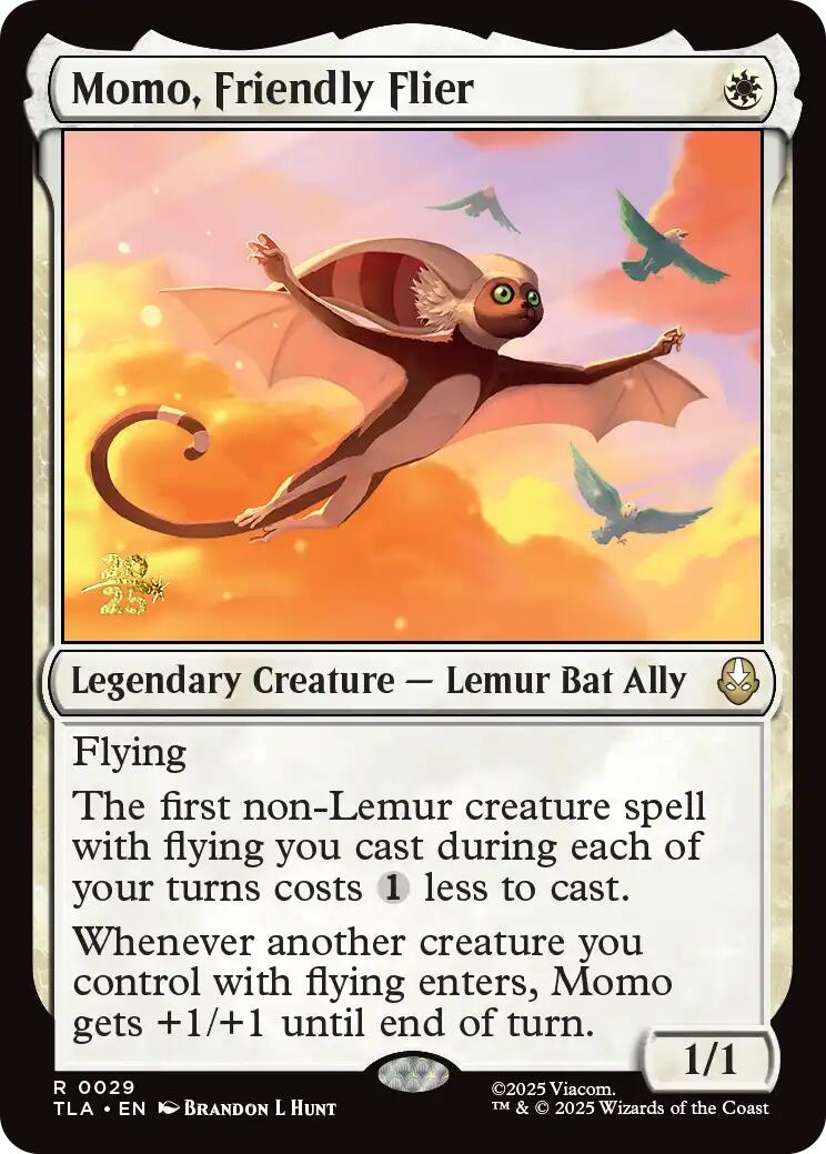 Momo, Aviateur amical [Cartes de pré-version d'Avatar : Le Dernier Maître de l'Air]