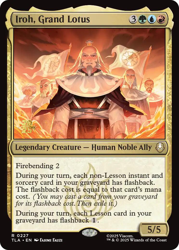 Iroh, Grand Lotus [Cartes de pré-version d'Avatar : Le dernier maître de l'air]