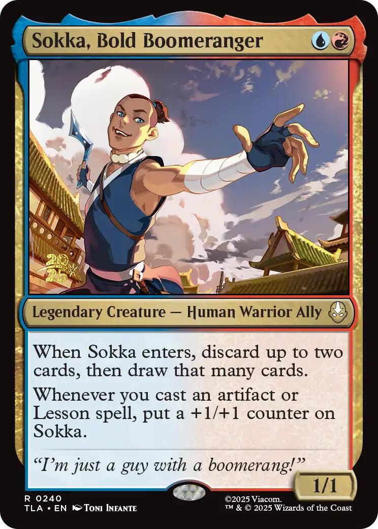 Sokka, Boomerang hardi [Cartes en avant-première d'Avatar : Le Dernier Maître de l'air]