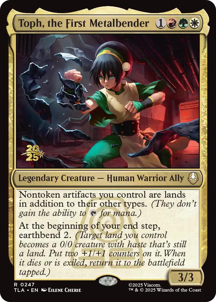 Toph, la première maître du métal [Cartes avant-première Avatar : le dernier maître de l'air]