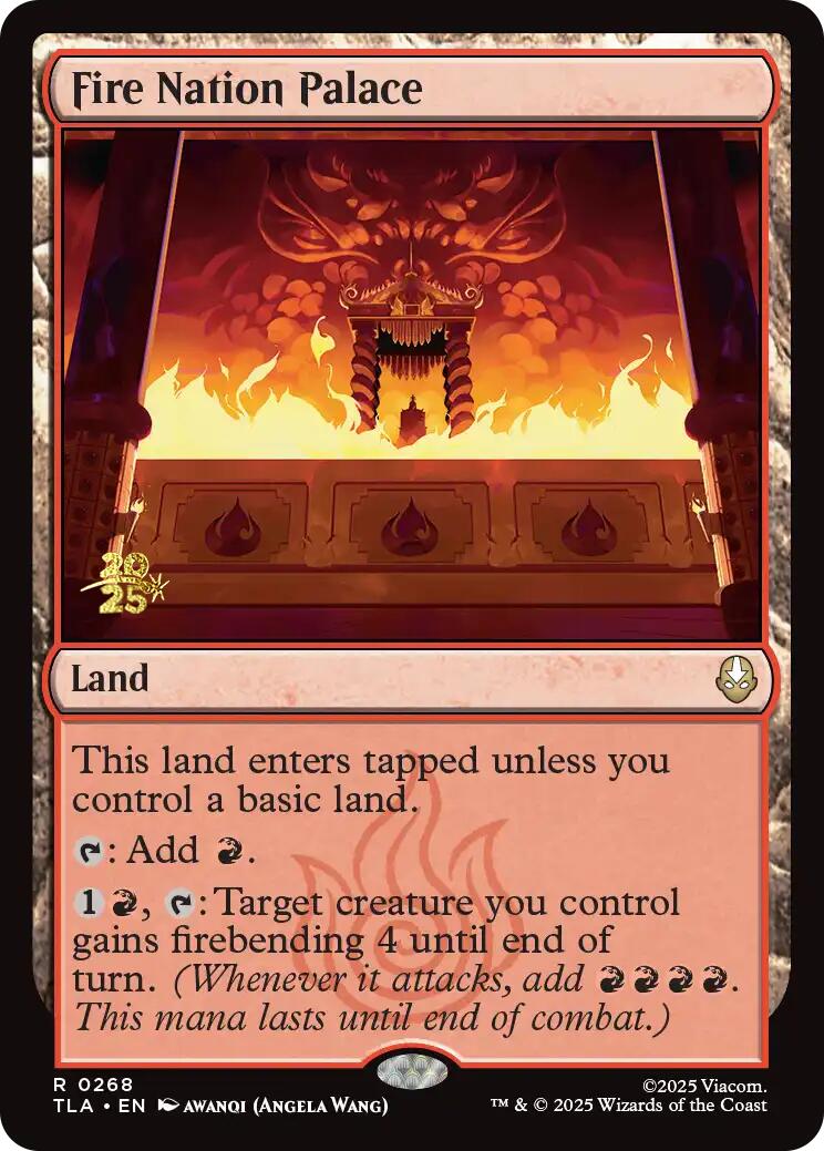 Palacio de la Nación del Fuego [Avatar: La Leyenda de Aang Cartas de Prelanzamiento]
