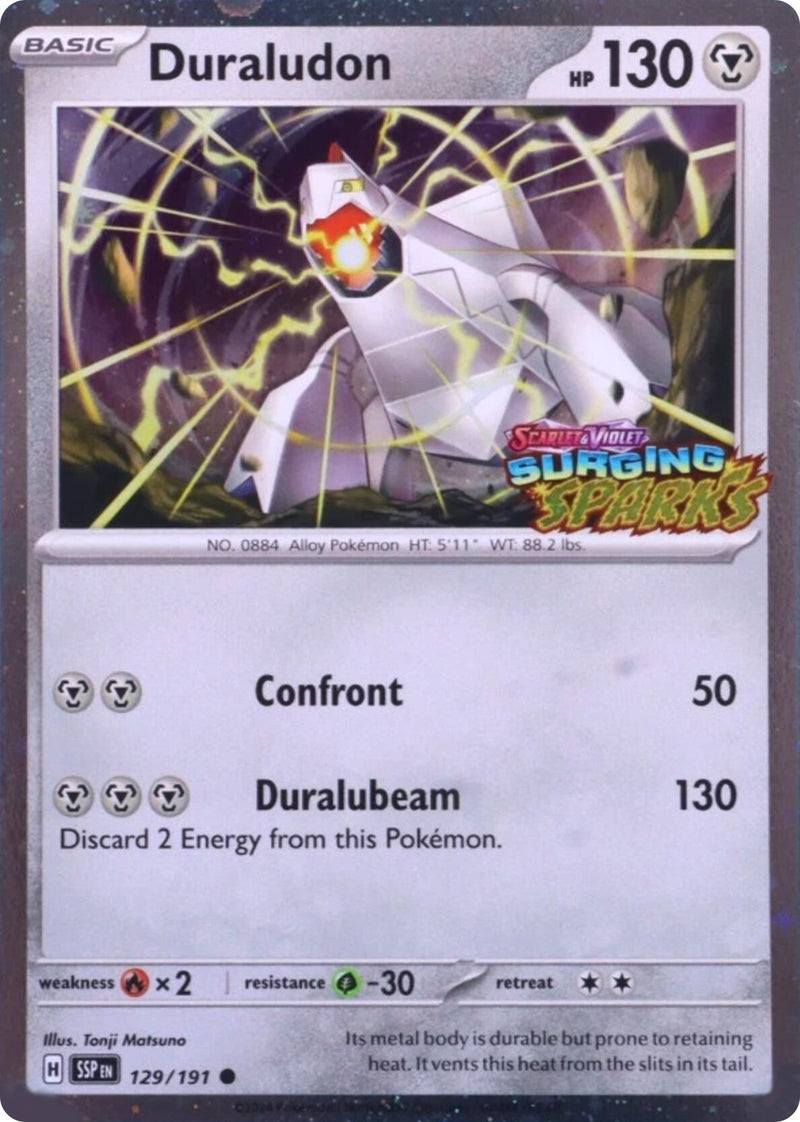 Duraludon (129/191) (Étincelles Déferlantes Estampille) [Écarlate et Violet : Étincelles Déferlantes]