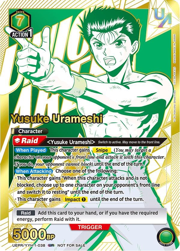Image for Yusuke Urameshi (038) (UEPR/YYH-1-038) (UEPR) - Union Arena