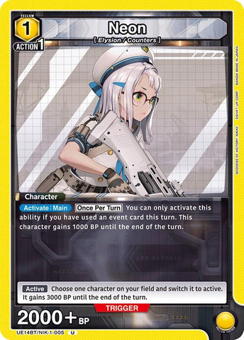 Image for Neon (005) (UE14BT/NIK-1-005) (UE14BT) - Union Arena