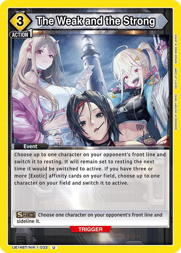 Image for The Weak and the Strong (UE14BT/NIK-1-033) (UE14BT) - Union Arena