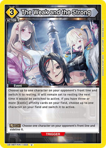 Image for The Weak and the Strong (UE14BT/NIK-1-033) (UE14BT) - Union Arena