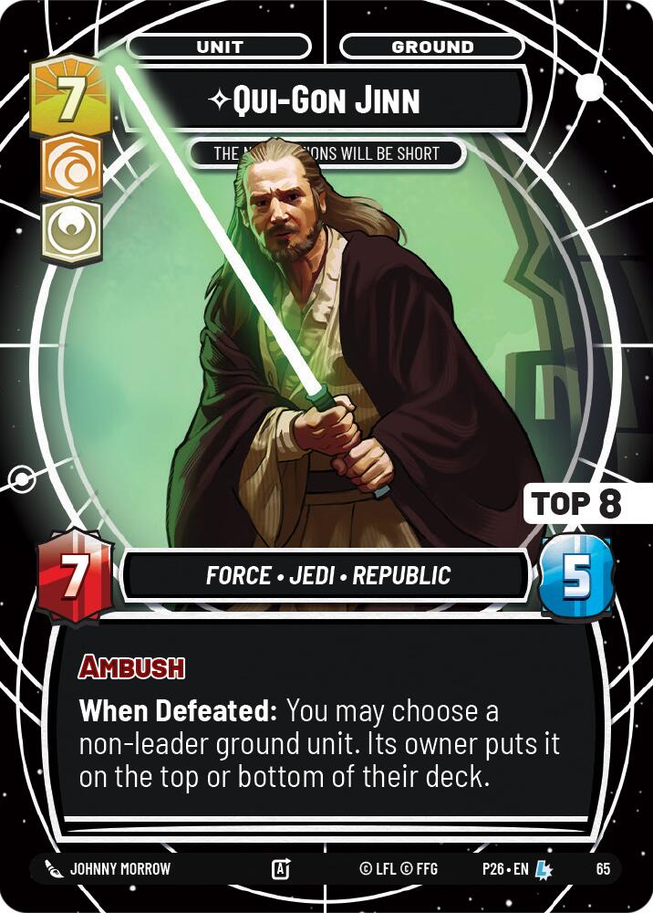 Qui-Gon Jinn - Les négociations seront brèves (Top 8) (65) (65) [Promos sectorielles et régionales : Saison 1]