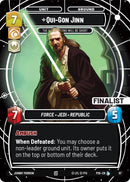 Qui-Gon Jinn - Les négociations seront courtes (Finaliste) (67) (67) [Promotions régionales et de secteur : Saison 1]