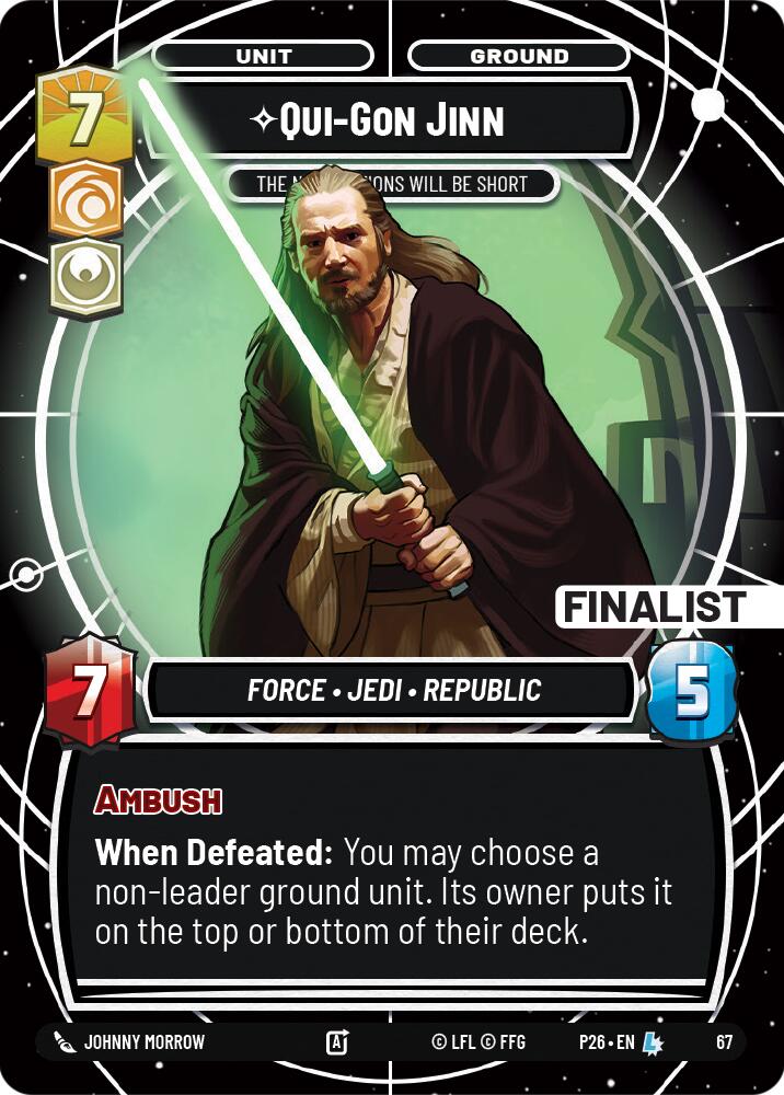 Qui-Gon Jinn - Les négociations seront courtes (Finaliste) (67) (67) [Promotions régionales et de secteur : Saison 1]