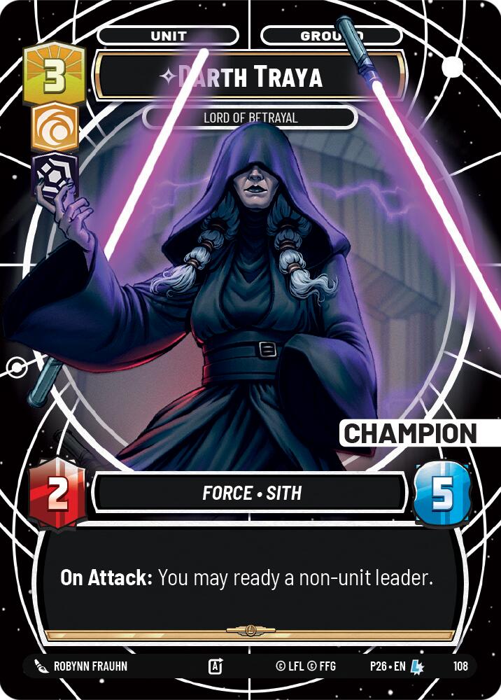 Darth Traya - Señora de la Traición (Campeona) (108) (108) [Promos de sector y regionales: Temporada 1]