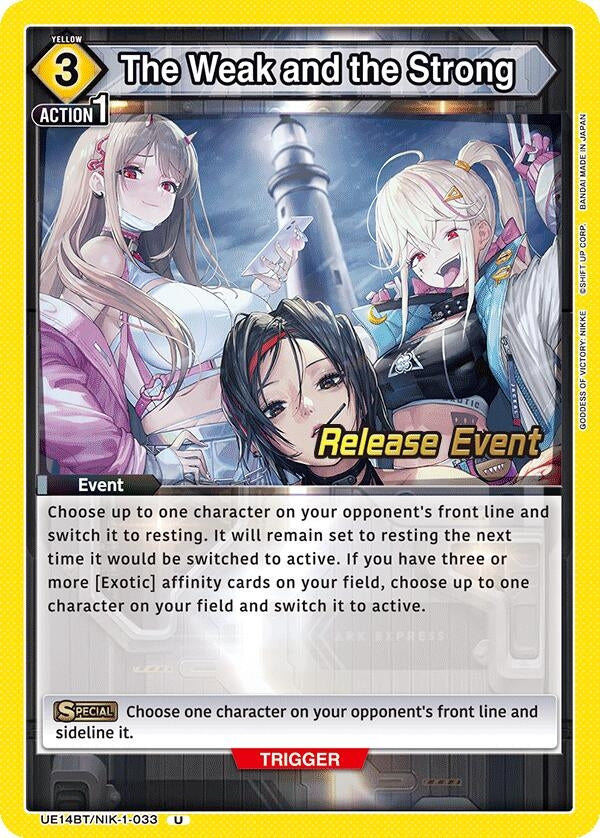 Image for The Weak and the Strong (UE14BT/NIK-1-033) (UE14BT_RE) - Union Arena