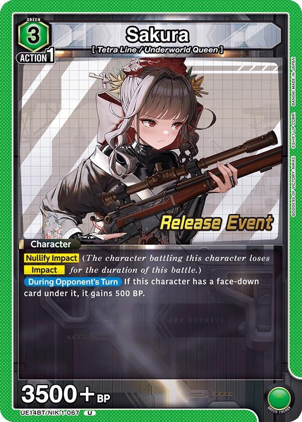 Image for Sakura (UE14BT/NIK-1-067) (UE14BT_RE) - Union Arena