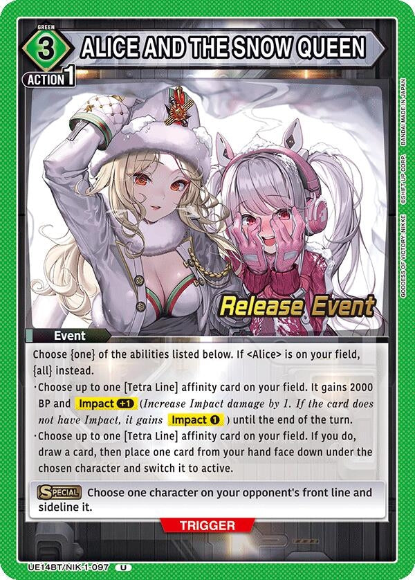 Image for ALICE AND THE SNOW QUEEN (UE14BT/NIK-1-097) (UE14BT_RE) - Union Arena