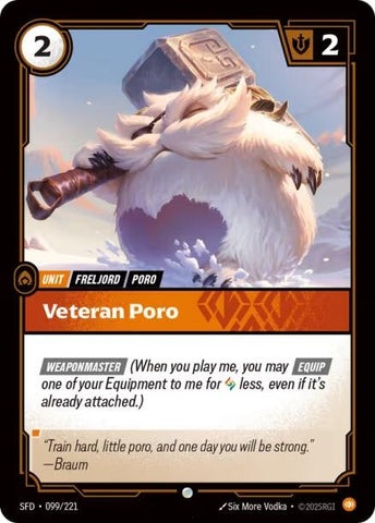 Poro vétéran (099/221) (SPF)