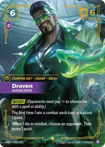 Draven - Audacious (Alternate Art) (148a/221) (SPF)