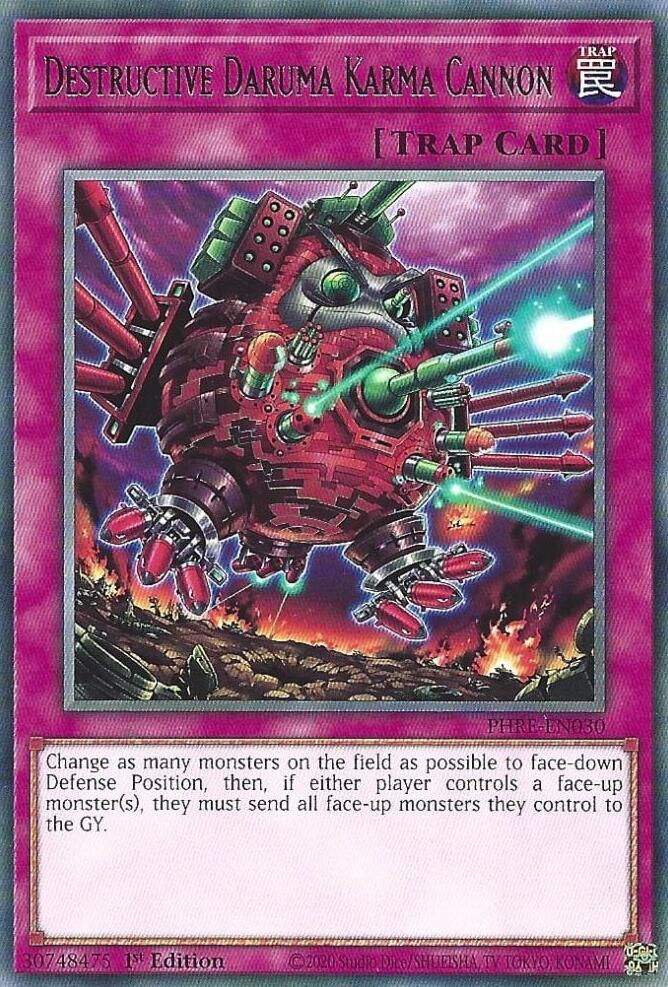 Canon destructeur à Karma de Daruma [PHRE-EN030] Rare