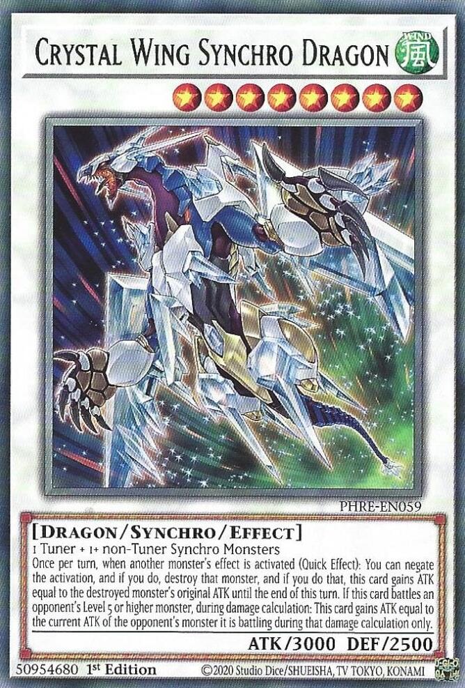 Dragon Synchro Aile de Cristal [PHRE-FR059] Rare