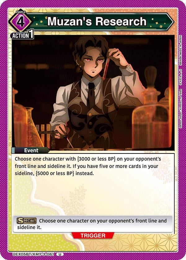 Image for Muzan's Research (UEX05BT/KMY-3-061) (UEX05BT) - Union Arena