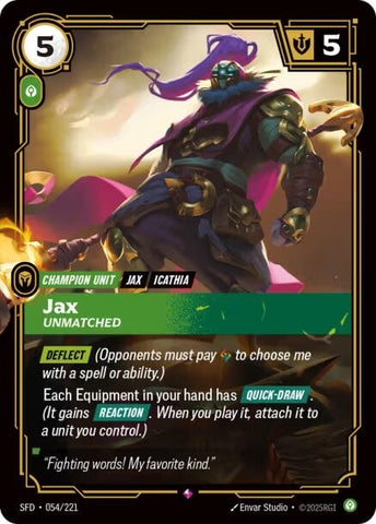 Jax - Inégalé (054/221) (SPF)