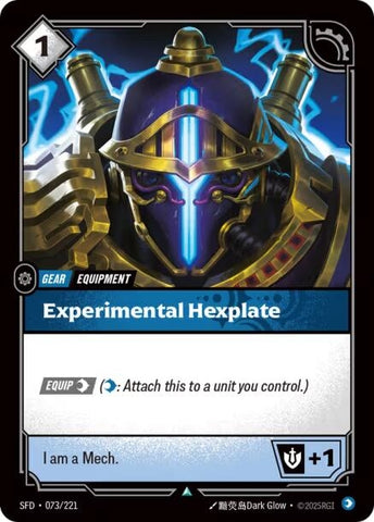 Experimental Hexplate (073/221) (SPF)
