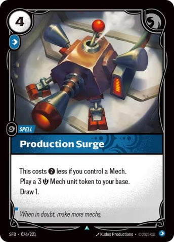 Surtension de production (076/221) (SPF)