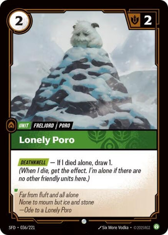 Poro Solitaire (036/221) (SPF)