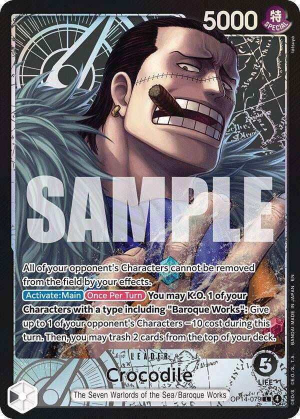 Image for Crocodile - OP14-079 (Alternate Art) (OP14-079) (OP14) - One Piece Card Game