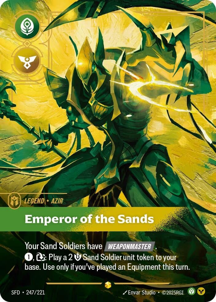 Azir - Emperor of the Sands (Overnumbered) (247/221) (SPF)
