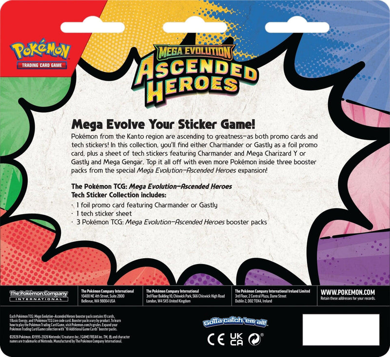 Méga-Évolution : Héros Ascensionnés - Collection de Stickers Tech (Fantominus)