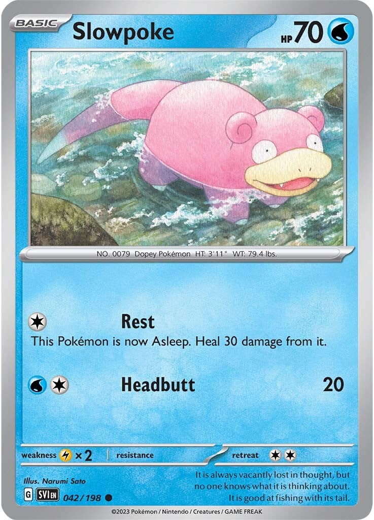 Slowpoke (042/198) [Escarlata y Púrpura: Set Base]
