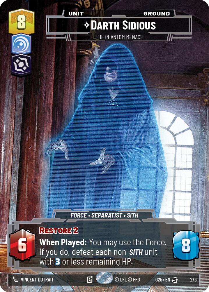 Darth Sidious - La Menace Fantôme (2/3) (2/3) [Exclusivité Convention 2025]