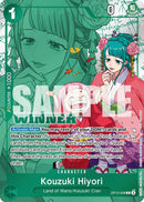 Kouzuki Hiyori (Paquete de Ganadores 2026 Vol. 1) [Cartas Promocionales de One Piece]