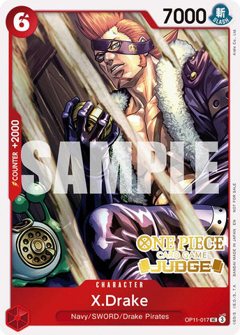 X.Drake (Juge Pack Vol. 7) [Cartes promotionnelles One Piece]