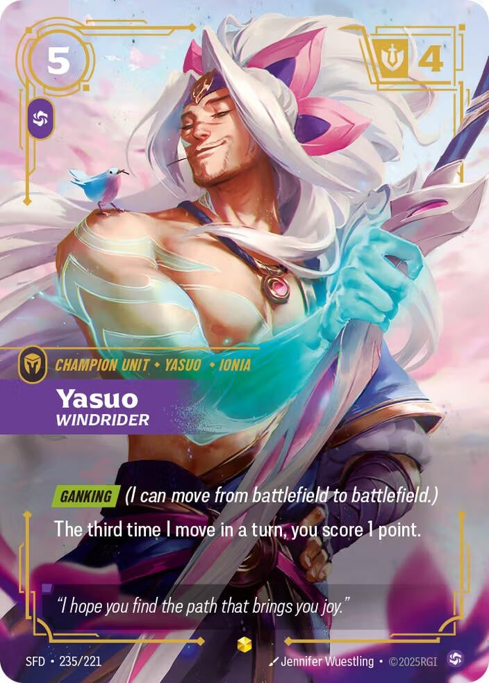 Yasuo - Windrider (Overnumbered) (235/221) (SPF)