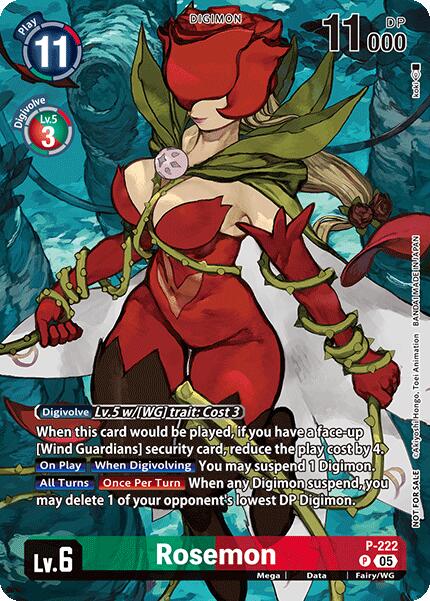 Rosemon [P-222] (Booster Box Time Stranger) [Cartes promotionnelles]